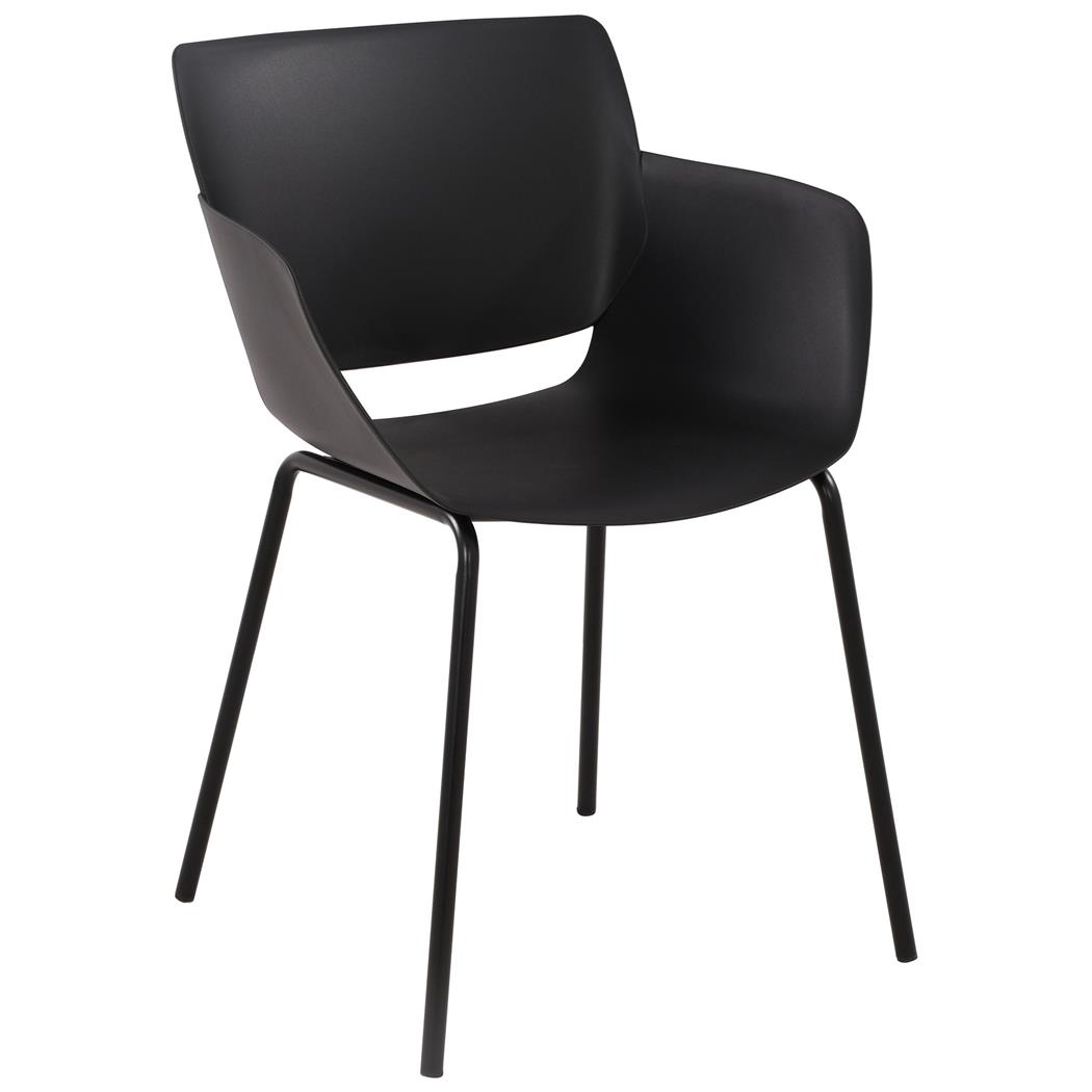 Black Conference Chair with Armrests