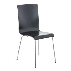 Black Curved Back Meeting Chair