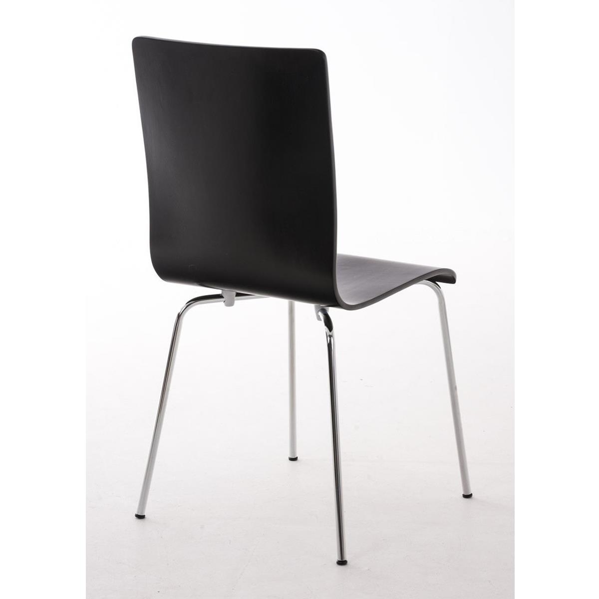 Black Curved Back Meeting Chair - Image 3