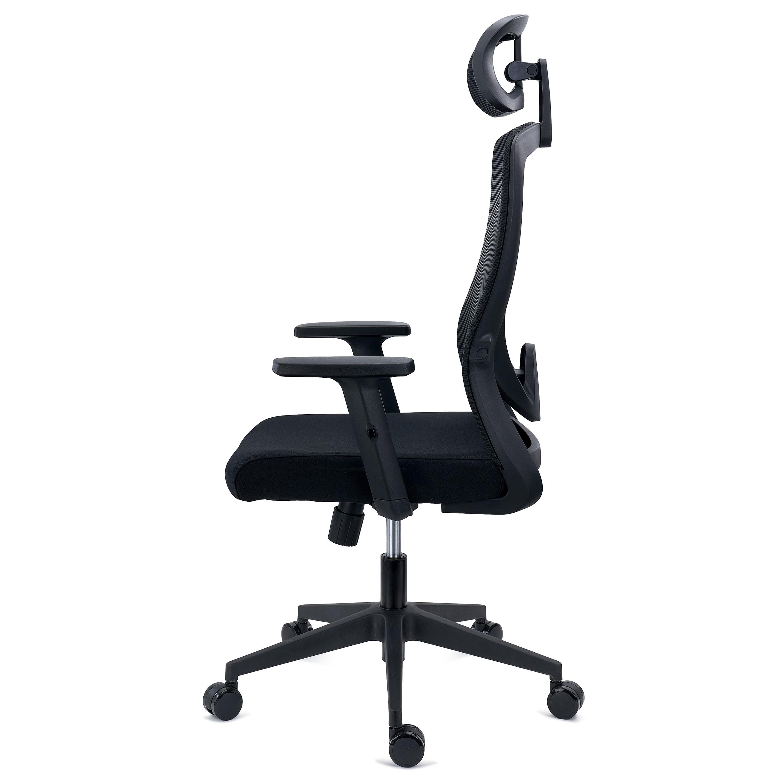 Black Mesh Headrest Office Chair - Image 2