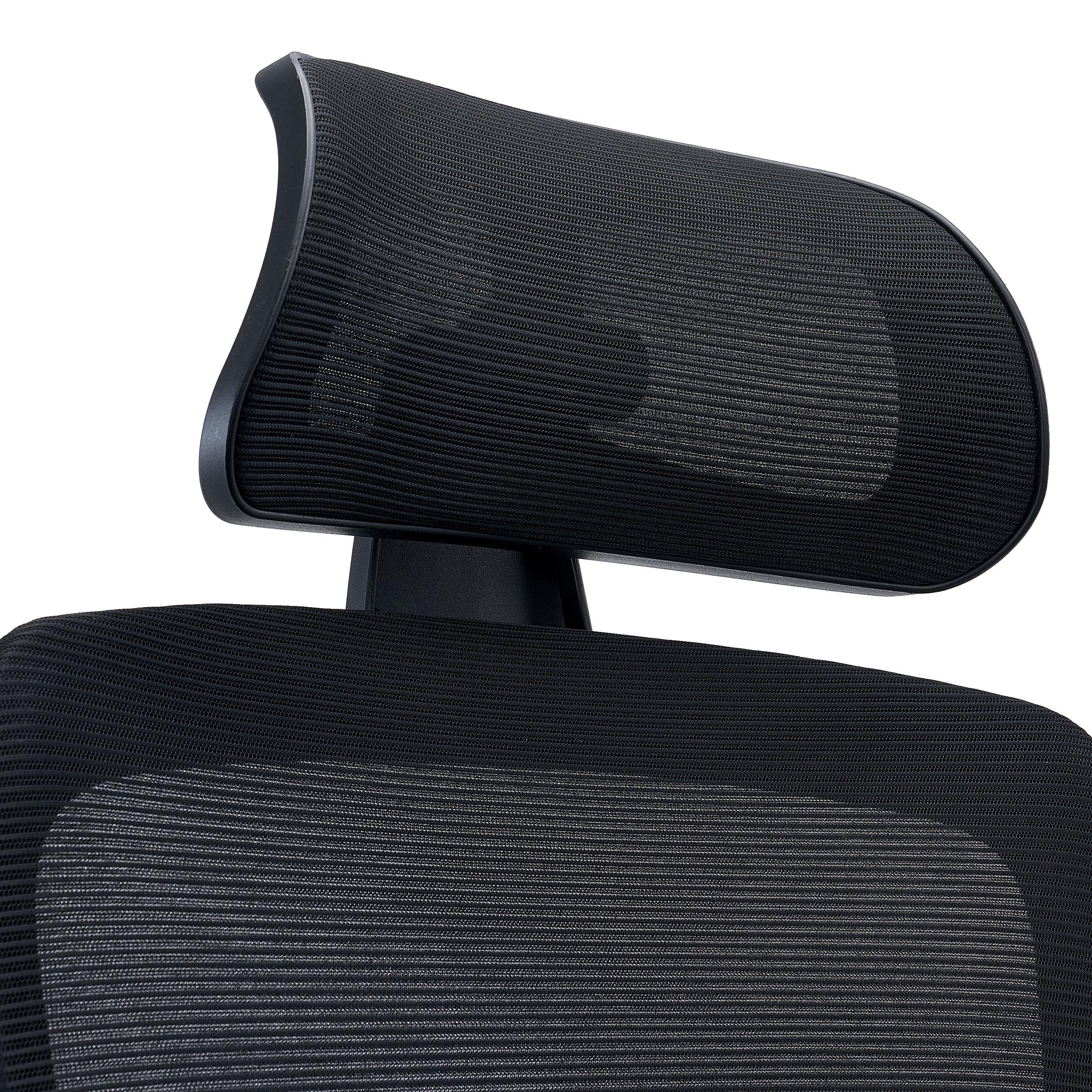 Black Mesh Headrest Office Chair - Image 4