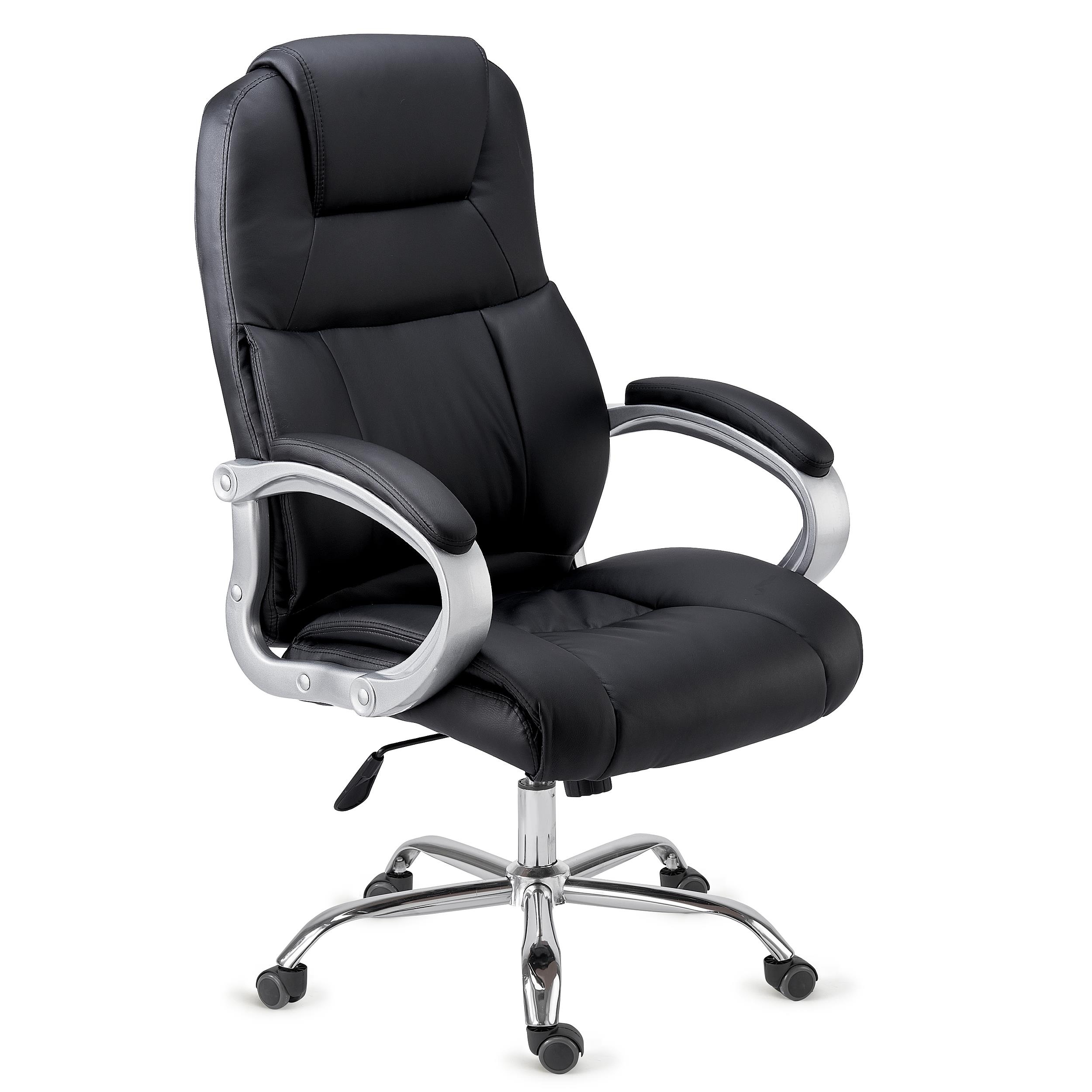 Black Padded High Back Office Chair