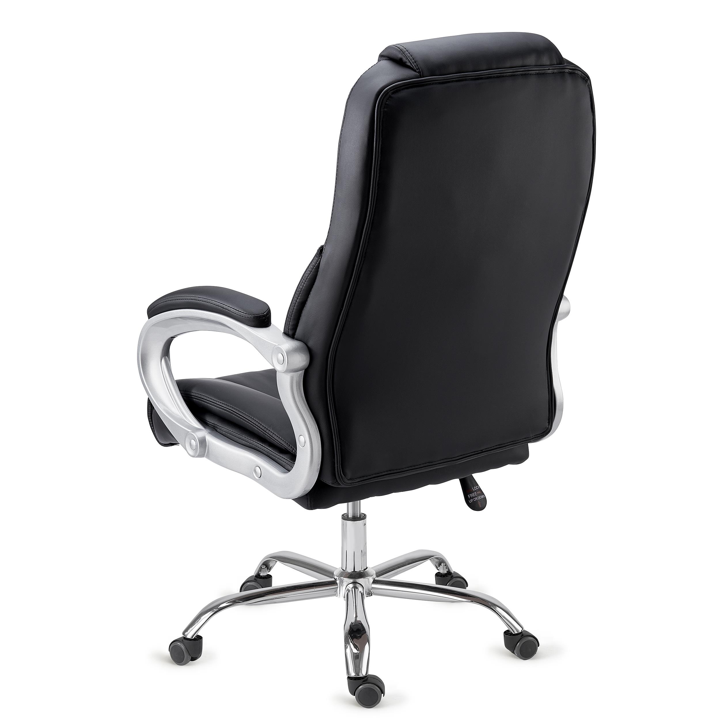 Black Padded High Back Office Chair - Image 3